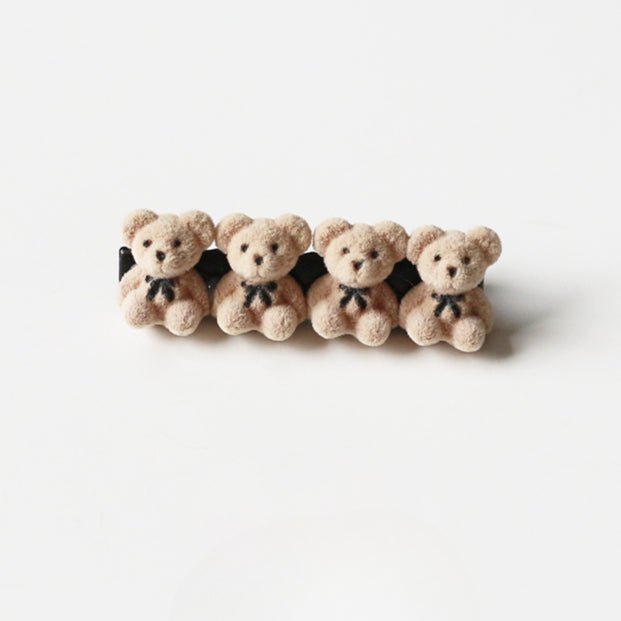 Velvet Bear Hair Clips, Cute And Stylish For Women To Style Hair