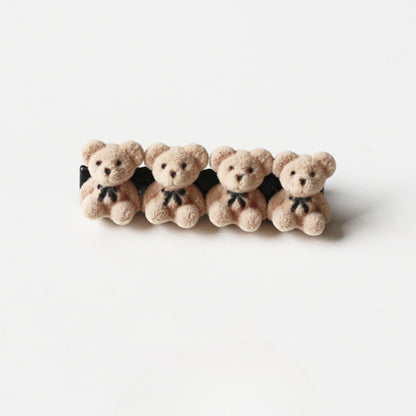 Velvet Bear Hair Clips, Cute And Stylish For Women To Style Hair
