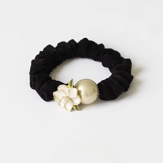Sweet Camellia Large Intestine Hair Tie, Stylish Hair Loop, 2024 New Elastic for Tying Hair, Hair Accessory for Women