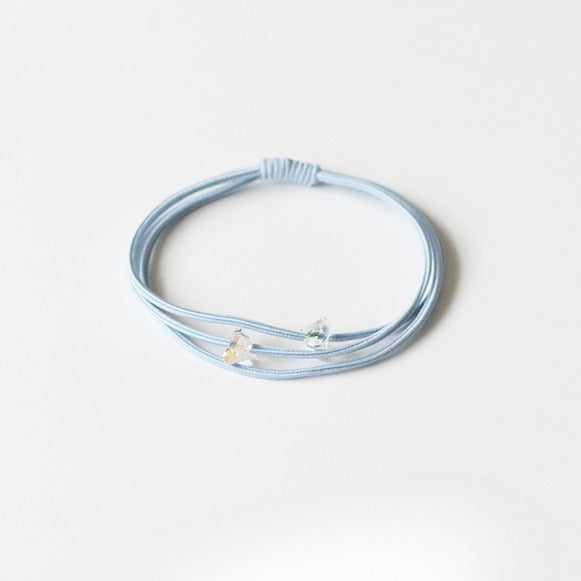Textured Oval Hair Tie Thick Elastic Band Women New Simple Ponytail Hair Accessory