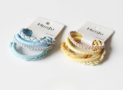 Set Of Five High-Elasticity Hair Ties, Durable And Stylish For Tying Hair