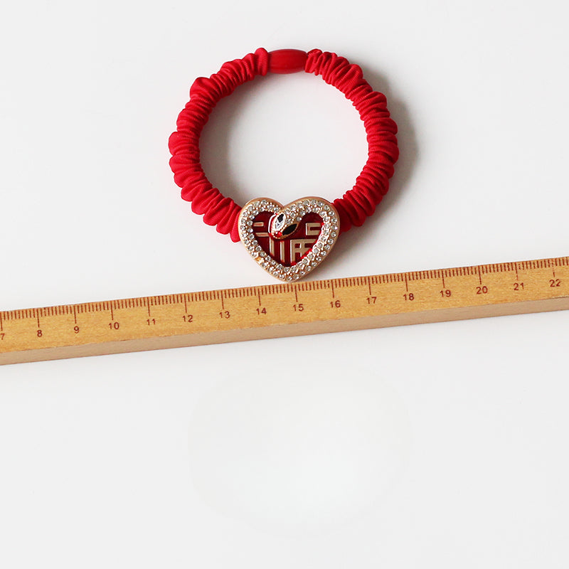 Snake And Heart Hair Ties, High-Elasticity And Durable For Women To Tie Hair