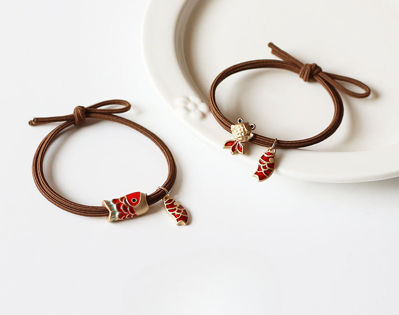 Leaping Dragon Gate Hair Tie - 2024 New Trendy Student Hair Band, Lucky Elastic for Women's Hair Ties