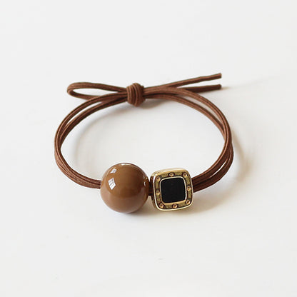 Heart Elastic Hair Tie - Trendy Elegant Hair Holder for Women, Japanese and Korean Inspired Premium Exquisite Hair Accessory