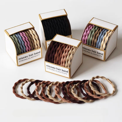 Set Of Ten Hair Ties, High-Elasticity And Durable For Women To Tie Hair