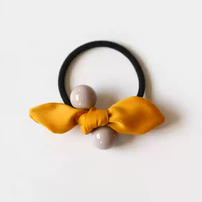 Korean Minimalist Women's Elastic Hair Tie - Bow Hair Band, Trendy Hair Accessory, Unique and Luxurious Exquisite Style