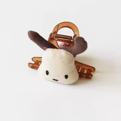 Small Animal Claw Clips for Women - 2024 New Premium Shark Clips for Thin Hair, Half-Up Hair Clips for Back of Head