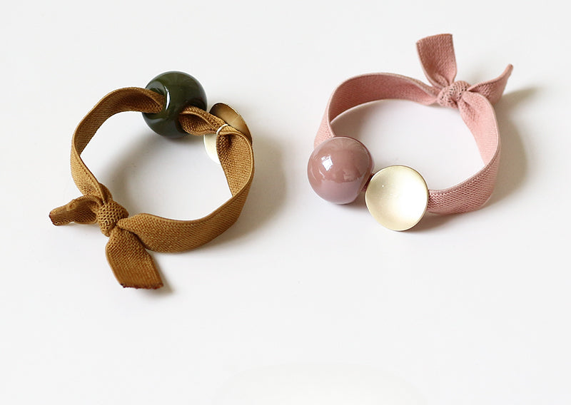 Wide Hair Tie Simple Ponytail Band Women Elegant Hair Accessory Trendy Style