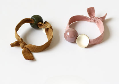 Wide Hair Tie Simple Ponytail Band Women Elegant Hair Accessory Trendy Style