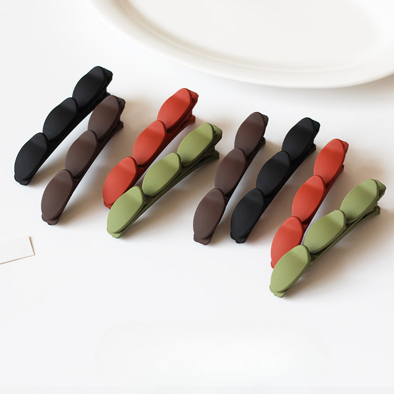Matte Frizz Control Clip Bangs Forehead Simple Lazy Braid Hair Accessory Women