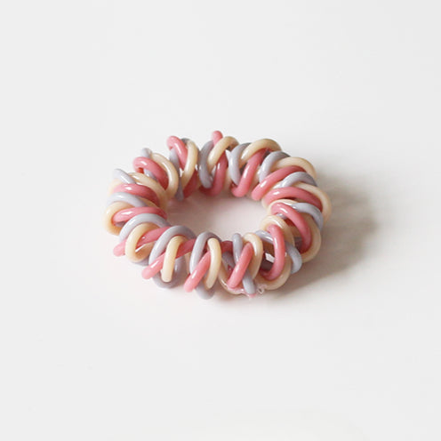 Coiled Telephone Cord Hair Tie - Trendy Elegant Elastic Band for Women, High Elasticity Durable Hair Ties for Tying Hair