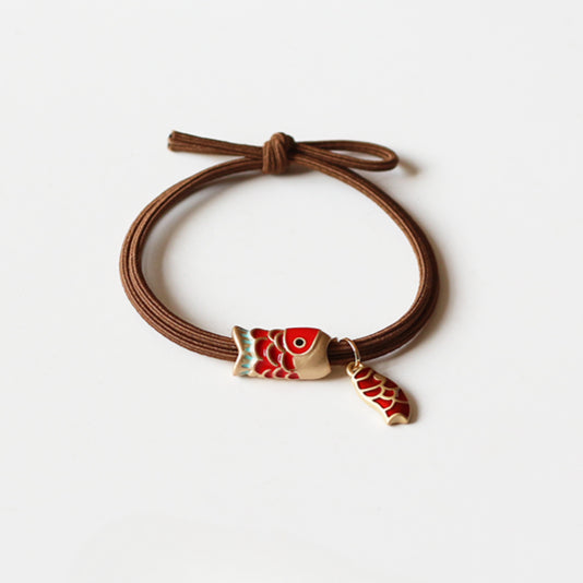 Leaping Dragon Gate Hair Tie - 2024 New Trendy Student Hair Band, Lucky Elastic for Women's Hair Ties