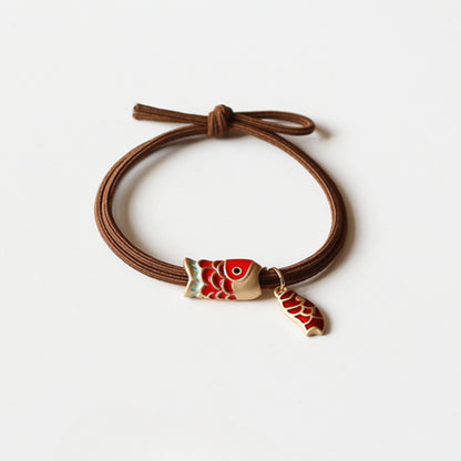 Leaping Dragon Gate Hair Tie - 2024 New Trendy Student Hair Band, Lucky Elastic for Women's Hair Ties