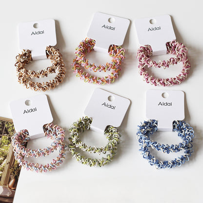 Openwork Knit Hair Ties, Durable And Stylish For Women To Style Hair