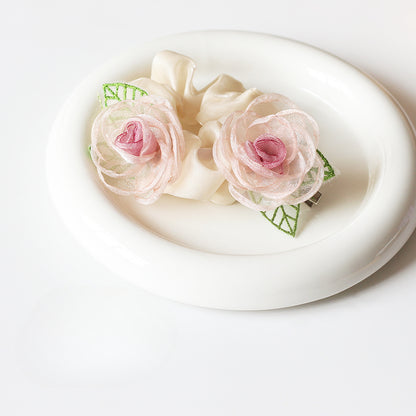 Rose Hair Ties, Elegant And Durable For Women To Tie Hair