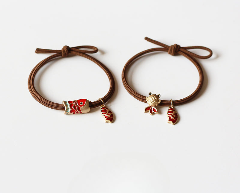 Leaping Dragon Gate Hair Tie - 2024 New Trendy Student Hair Band, Lucky Elastic for Women's Hair Ties