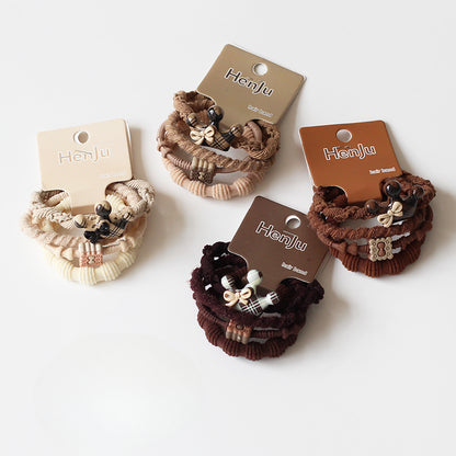 Crown Bow Hair Ties, High-Elasticity And Durable For Women To Tie Hair