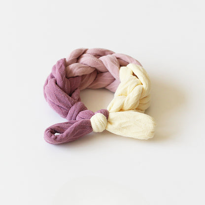 Sweet Dual-Tone Hair Tie - 2024 New Premium Hair Accessory, High Elasticity Durable Elastic Band for Bun Hairstyles