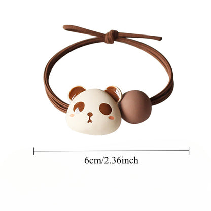 Panda Hair Tie Women Simple Elegant Trendy Elastic Durable Ponytail Band
