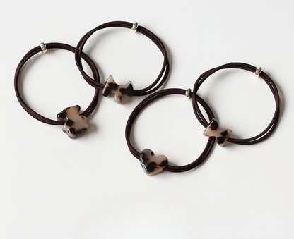 Heart Hair Tie for Women - Simple New Design Elastic Band,Elegant Hair Ties and Small Elastic Hair Loop