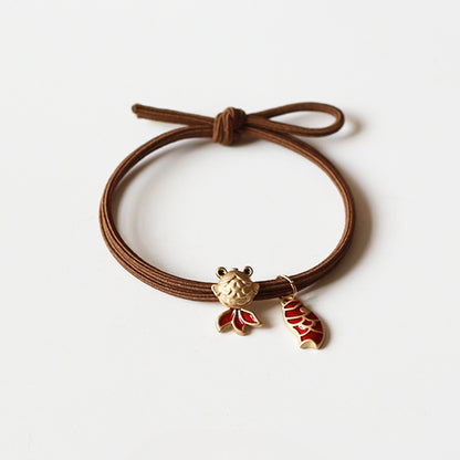 Leaping Dragon Gate Hair Tie - 2024 New Trendy Student Hair Band, Lucky Elastic for Women's Hair Ties