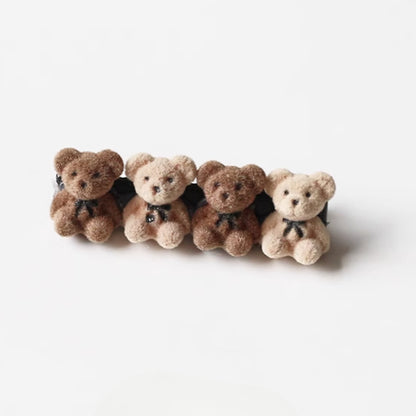 Velvet Bear Hair Clips, Cute And Stylish For Women To Style Hair