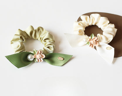 Rose Large Intestine Hair Tie - Trendy Elegant Elastic Band for Women's Hair Ties, Premium Hair Accessory