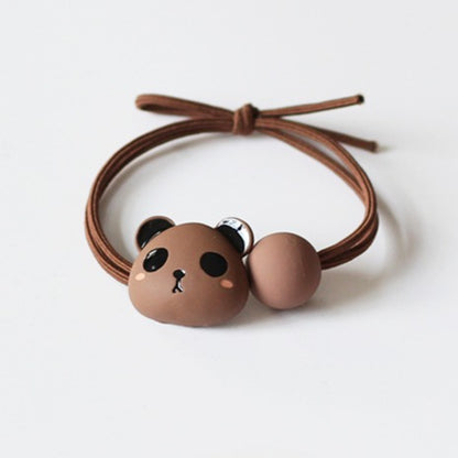 Panda Hair Tie Women Simple Elegant Trendy Elastic Durable Ponytail Band