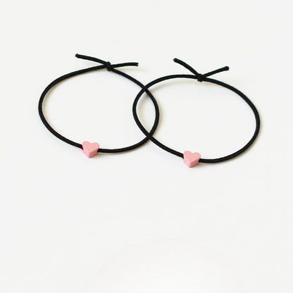 Heart Hair Ties For Couples, Two-In-One And Stylish For Women And Men To Tie Hair