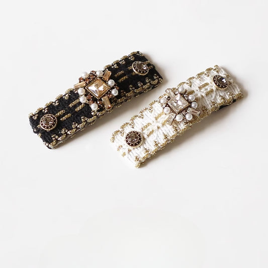 Baroque Style Hair Clips for Women - Side Clips, 2023 Trendy New Elegant Hairpins, Retro Bang Clips and Hair Accessories