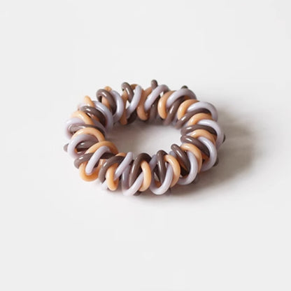 Coiled Telephone Cord Hair Tie - Trendy Elegant Elastic Band for Women, High Elasticity Durable Hair Ties for Tying Hair