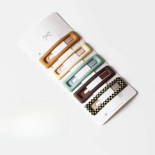 Set Of Five Hair Clips, Trendy And Stylish For Women To Manage Hair