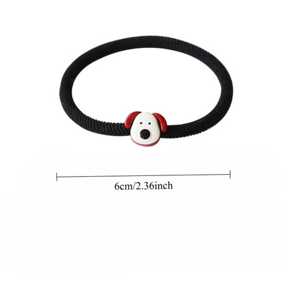 Cute Smiley Face Hair Tie - Korean Style Simple Elastic Band for Tying Hair, Girly Elastic Hair Holder
