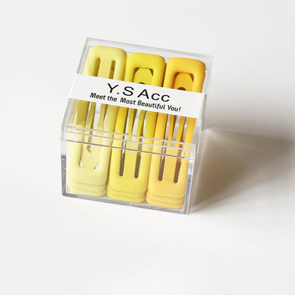 Set Of Nine Gradient Hair Clips, Trendy And Stylish For Women To Style Hair
