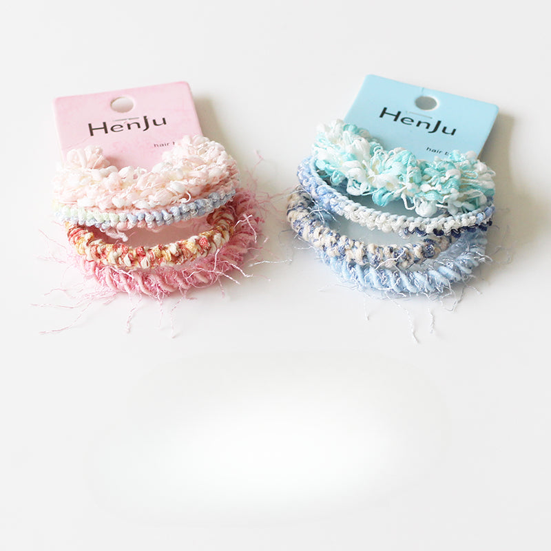 Knitted Hemp Hair Tie for Women, 2024 New High-end Hair Elastic, Durable High-stretch Hair Loop for Tying Hair