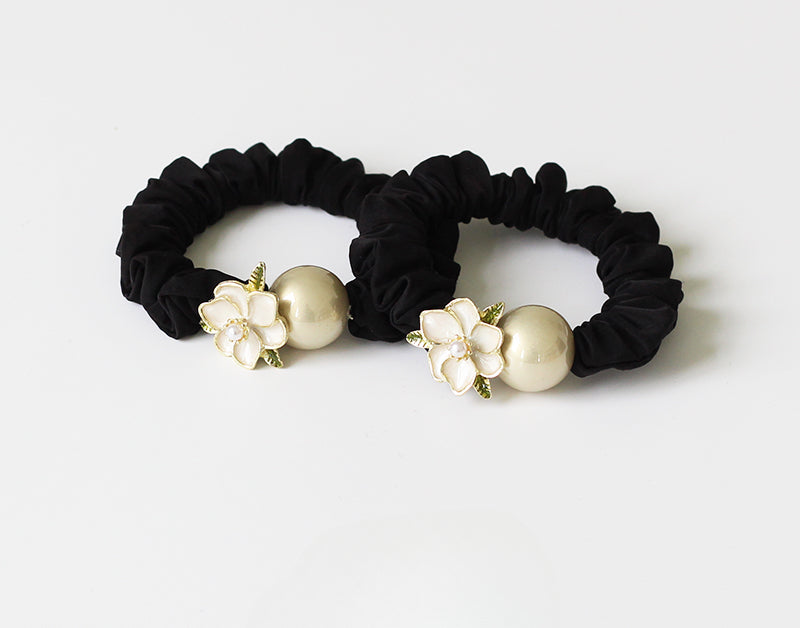Sweet Camellia Large Intestine Hair Tie, Stylish Hair Loop, 2024 New Elastic for Tying Hair, Hair Accessory for Women