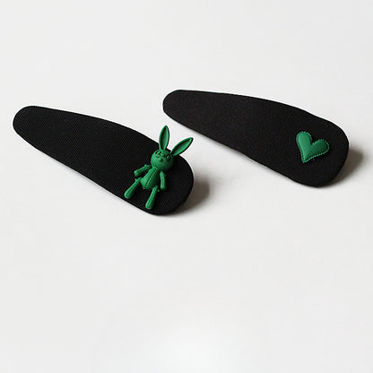 Elegant Green Hairpin, Trendy Side Clip for Stylish Hair Accessories