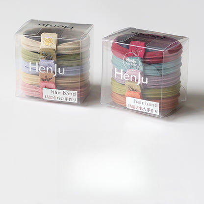 Boxed Seamless Hair Tie, Non-damaging Trendy Elastic for Women, Stylish Hairband for Ponytails and Updos