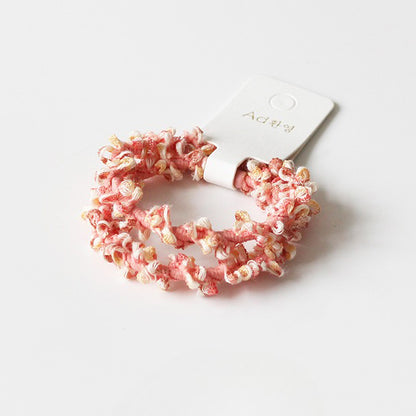 Colorful Bead Hair Tie, High Elasticity Durable Hair Band for Women, 2024 New High-end Hair Loop Accessory