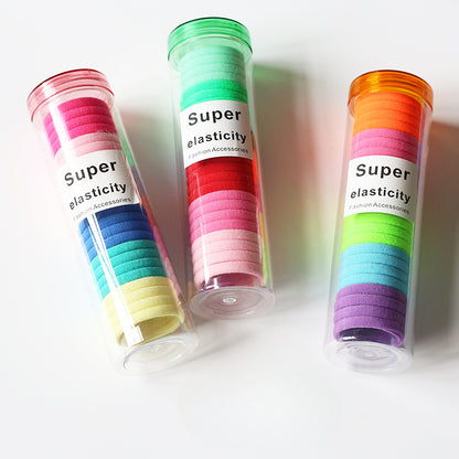 Jarred Seamless Hair Ties for Women - Trendy Ins Elastic Bands, High Elasticity Basic Hair Ties