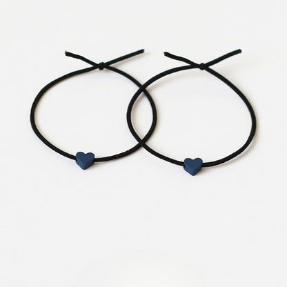 Heart Hair Ties For Couples, Two-In-One And Stylish For Women And Men To Tie Hair