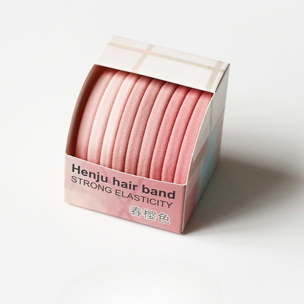 10 Seamless Hair Ties - 2024 Elegant Hair Bands for Women