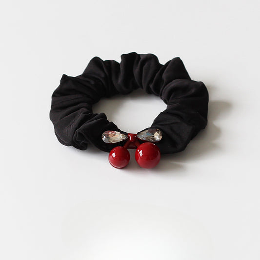 Cherry Hair Ties for Women - 2024 New Premium Elastic Bands for Tying Hair, High Elasticity Durable Hair Ties and Accessories