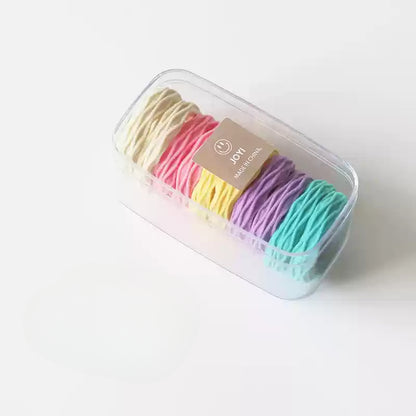 10-Pack Versatile Thick Hair Ties - High Elasticity Ponytail Bands, Non-Damaging Durable Hair Ties and Accessories