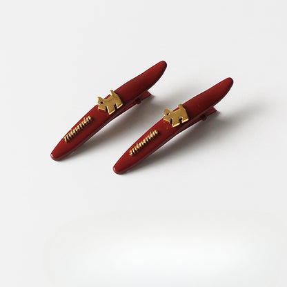Dog Hair Clip for Women, 2024 New High-end Side Bangs Clip, Forehead Flyaway Clip