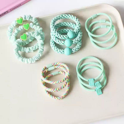 Fresh Large Intestine Hair Tie - 2024 New Premium Hair Loop, Elastic Band for High Ponytails（Five-Piece）