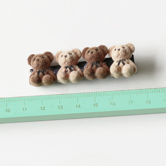 Velvet Bear Hair Clips, Cute And Stylish For Women To Style Hair