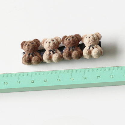 Velvet Bear Hair Clips, Cute And Stylish For Women To Style Hair