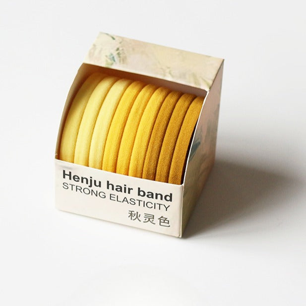 10 Seamless Hair Ties - 2024 Elegant Hair Bands for Women
