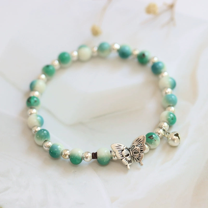 Butterfly Porcelain Bracelet - Modern Oriental Design